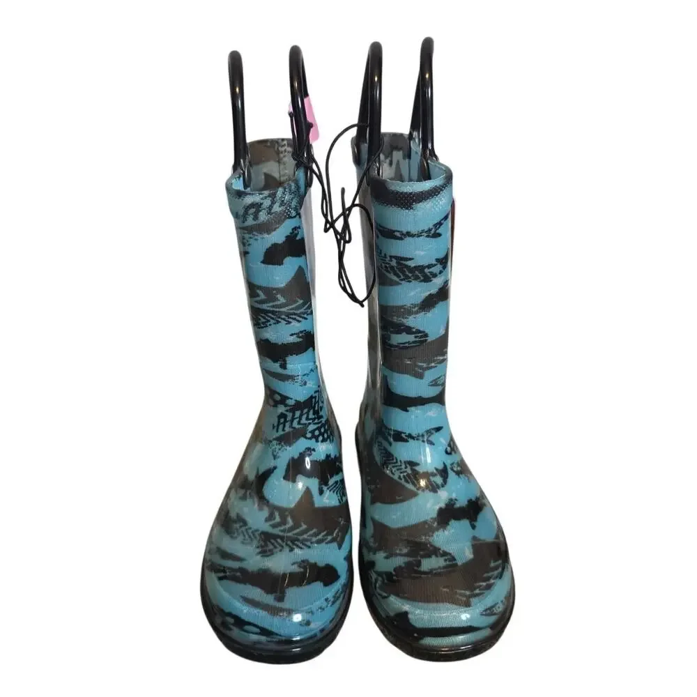 Members Mark Shark Light-Up Rain Boots, NWT, Size 7/8